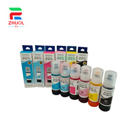 Tinta de Recarga 103 para Impresoras de Inyección de Tinta Epson L1110 L3110 L3111 L3116 L3150 L3151 L3156 L3160 L5190 L1210, Botella de 70 ml