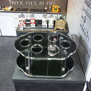 कॉफी और चाय परोसने के लिए प्रदर्शन रैक के लिए कस्टम सुंदर ऐक्रेलिक टेबल धारक - Product Image 5