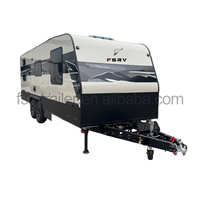 Caravane de voyage tout-terrain, camping-car durable pour aventures mobiles, camping-car pour la famille