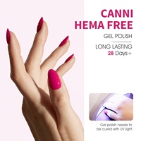 CANNI 2025 – Lot de 6 vernis à ongles gel UV sans HEMA 9 ml – Esmaltes pour salon de manucure – Kit de vernis gel UV soak-off pour nail art