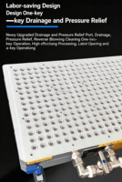 Plateforme d'aspiration industrielle non scellée pour centre d'usinage CNC, à forte adsorption poreuse, pour machine de fraisage