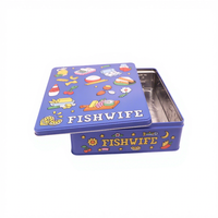 Boîte en fer blanc carrée hermétique pour gâteaux, biscuits et chocolats – Vente en gros