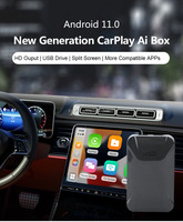 Carplay Android Auto CP-308 pour boîtier Android 11, sortie HD, USB Plug-n-play, streaming TV/YouTube/Netflix, écran de voiture, 1 an