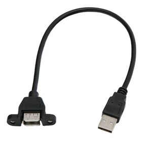 Usb Extension Cable Male To Female With <b>Screw</b> Holes For Panel Mounting 3mm Oxygen Free <b>Copper</b> Wire - Product Image 3