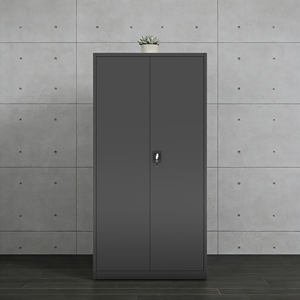 <span class=keywords><strong>Armoire</strong></span> <span class=keywords><strong>à</strong></span> dossiers en acier verrouillable pour documents de bureau avec serrure <span class=keywords><strong>à</strong></span> clé et étagères réglables - Product Image 1