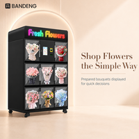 BANDENG 6510XH 10T Distributeur Floral Libre-Service avec Lecteur de Paiement (Espèces et Cartes) pour la Vente de Bouquets – Idéal pour la Planification de Projets de Détail