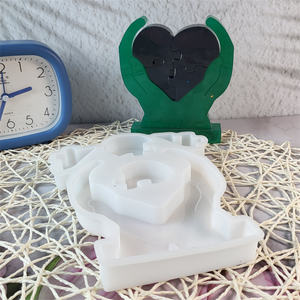 Moules de coulée en résine faits à la main bricolage Ins Style Silicone outils de bureau ornements décoratifs support moule W0781 gâteau gâteau outils - Product Image 4