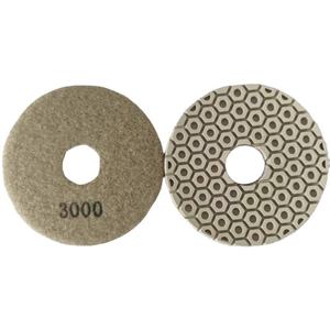 Tampon de <span class=keywords><strong>polissage</strong></span> de sol flexible JDK 4 pouces 7 étapes avec résine humide et sèche pour granit, quartz, marbre, pierre d'ingénierie, personnalisable OEM 100 MM - Product Image 5