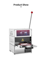 Machine de scellage par induction manuelle en aluminium à économie d'énergie et facile à utiliser pour l'emballage quotidien des petites usines alimentaires