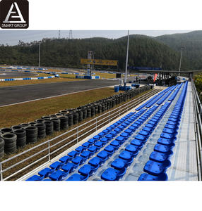 Escuela al aire libre Fútbol Juegos <span class=keywords><strong>de</strong></span> fútbol Tribuna Asientos <span class=keywords><strong>de</strong></span> plástico desmontables <span class=keywords><strong>Equipo</strong></span> deportivo Anti-UV Gradas usadas - Product Image 4