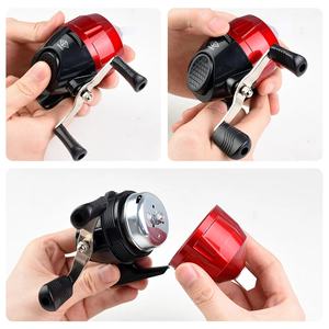 BL10S rouge/noir Portable fronde filature moulinet de pêche fermé tir moulinet de pêche adapté à la chasse en plein air - Product Image 5