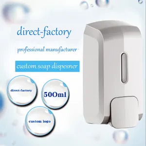 Distributore di sapone manuale per Hotel a parete bottiglia di sapone per le mani shampoo gel doccia schiuma liquido dispenser all'ingrosso 500ML