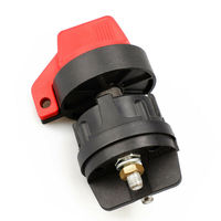 Interruptor de Batería para Camión de 300 Amperios, Negro/Rojo, Interruptor de Desconexión Principal, Fácil de Instalar