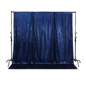 Marina <span class=keywords><strong>alla</strong></span> <span class=keywords><strong>moda</strong></span> 4ft X 6ft riflettente tenda di paillettes sfondo finestra rimovibile trasparente per lo sfondo del palcoscenico del balcone del ristorante - Product Image 6