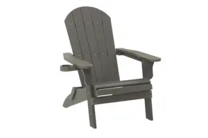 เก้าอี้ไม้ไฟสำหรับสวนทำจากพลาสติกเก้าอี้กลางแจ้ง Adirondack 3บล็อก