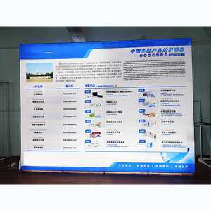 Nhà Máy bán hàng trực tiếp tùy chỉnh Pop Up hiển thị thẳng triển lãm thương mại Booth nền xách tay nhôm tùy chỉnh Logo Led hộp Đèn - Product Image 6