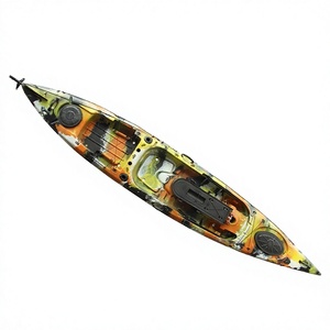 Kayak de pêche monoplace avec coque en LLDPE pour lacs et rivières, certifié CE - Product Image 4