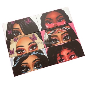 Emballage de cils artificiels pour filles de dessin animé <span class=keywords><strong>Bratz</strong></span> personnalisé en gros, étui à cils, cils moelleux de 25 mm, emballage personnalisé - Product Image 1