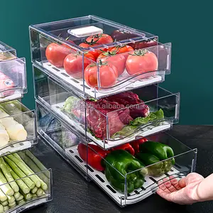 Amazon's best selling stackable drawer-type fruit, vegetable and meat crisper