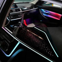 Kit d'éclairage LED intérieur dynamique et coloré style Galaxy pour BMW Série 3/4 2013-2019 F30 F34