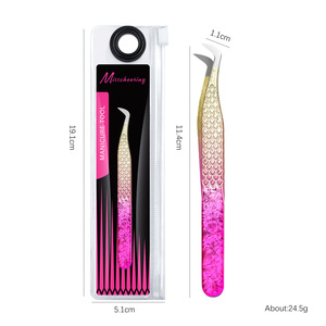 Pince à cils de précision transfrontalière professionnelle pour pose d'extensions de cils, outil spécial pour salons de beauté et formateurs - Product Image 5