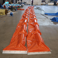 Boom de confinement d'huile remplie de mousse gonflable en Pvc écrans de contrôle de la pollution flottants barrières de turbidité rideau de limon à ordures