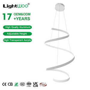 Lustres décoratifs, lampes suspendues, luminaires de <span class=keywords><strong>plafond</strong></span>, lampes LED en spirale, décoration intérieure, lustre de luxe pour appartement, escalier - Product Image 1