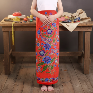 ผ้าพิมพ์โพลีเอสเตอร์มาเลเซียพม่าชุดประจำชาติไทยโสร่งปารีโอ - Product Image 4