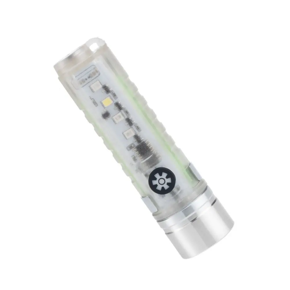 Aluminum Mini Led Flashlight Outdoor Waterproof Rechargeable Flashlight Portable Uv Torch For Checking Money Function