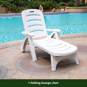 <span class=keywords><strong>Silla</strong></span> de Playa <span class=keywords><strong>Plegable</strong></span> y Ligera para Ocio al Aire Libre en Patios, Tumbona de Plástico para <span class=keywords><strong>Camping</strong></span>, Hotel y Piscina - Product Image 2