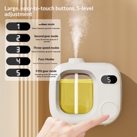 Diffuseur d'arômes automatique silencieux sans eau, à piles, mural, capacité 50 ml, type brume, pour la maison