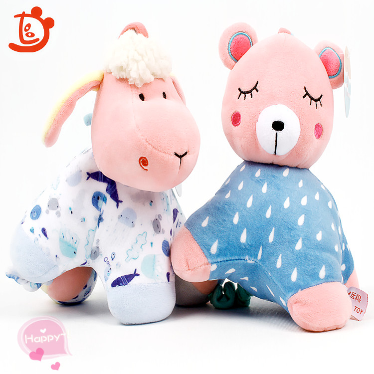 Распродажа, милая плюшевая мягкая игрушка в виде животного, мягкая музыкальная коляска для новорожденных, Висячие игрушки