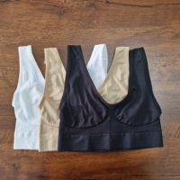 Soutien-gorge de sport sans coussinets à armatures pour femmes Débardeur à couche unique Sous-vêtement pour femmes