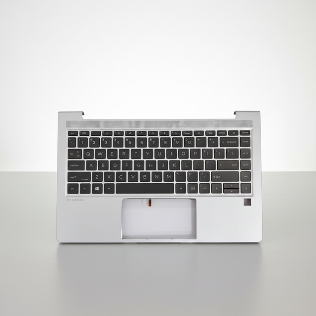 HK-HHT Replacement Laptop Upper Case Palmrest Backlit Keyboard Touchpad Assembly Part for HP ProBook 440 G8 M23769-001 Silver