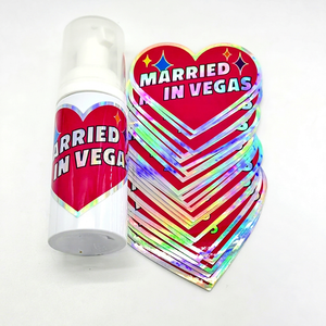 Wholesale Permanent Waterproof Custom Die Cut Vinyl Logo Decorative Sticker <b>for</b> Craft and Candle Use Holographic Stickers - Product Image 1