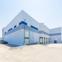 Uluslararası Ticaret İhracat Ürünleri Depolaması İçin Modern Çelik Yapı Depo Tesisi, ISO 9001 Sertifikalı, 5 Yıl Garantili