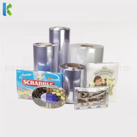 Film plastique direct d'usine, film rétractable à chaud, emballage, film rétractable en PVC pour les bouteilles de boissons en plastique