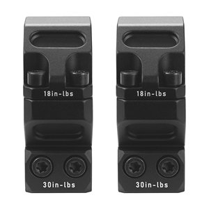 Anillas y soportes tácticos impermeables de aleación de aluminio TYPHON de perfil alto de 34 mm/0,97 pulgadas para caza - Product Image 3