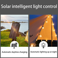Guirlande lumineuse LED solaire Koyaa 50 pieds G40 IP65 étanche pour intérieur/extérieur, décoration de Noël, mariage, fête, en plastique