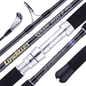 Canne à pêche télescopique en carbone FJORD pour la pêche en eau profonde et en rivière, 2,4 m, pour bateau, voyage, eau salée, 2 sections, robuste - Product Image 5