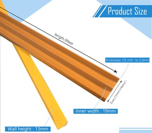 Profilé en PVC en forme de E, non toxique, pour usage décoratif intérieur, fourni directement par l'usine, disponible en gros, à vendre - Product Image 6