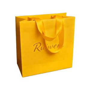 Nouveaux sacs en papier de conception 2025, sacs en papier personnalisés avec logo, style luxueux, sacs de promotion en papier pour les bijouteries, les magasins de cosmétiques et de maquillage - Product Image 3