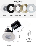 Plafonnier LED en acier inoxydable GU10 résistant au feu certifié CE pour usage résidentiel 50W MAX Design européen Garantie 5 ans
