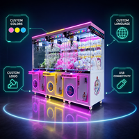 Machine à griffes commerciale à monnayeur avec armoire métallique pour peluches, pour parcs d'attractions et salles de jeux, prix usine en gros