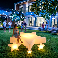 Grande lampe de sol extérieure en PVC, étoile à cinq branches contemporaine, pour jardin, décoration paysagère, lumière d'ambiance pour événements