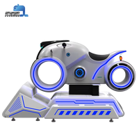 Machine de jeu de course VR 9D pour parc d'attractions et aire de jeux intérieure, avec simulateur de moto et de voiture VR, jeu de course Moto VR