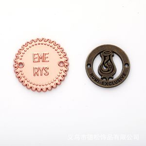 Étiquettes métalliques Desong pour vêtements, 3x0,7 cm, argent, étiquettes de marque personnalisées pour accessoires vestimentaires - Product Image 5