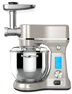 Robot culinaire planétaire en <span class=keywords><strong>aluminium</strong></span> moulé sous pression 6L à tête inclinable, 800W, super silencieux, écran LCD, 8 vitesses, prix usine - Product Image 2