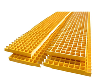 Renforcement de sol en fibre de verre moulé de haute qualité Caillebotis Frp en plastique Mini grille moulée en maille Passerelle en fibre de verre lisse