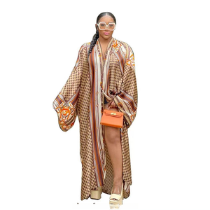 Nuevo Vestido Tipo Túnica <span class=keywords><strong>de</strong></span> Poliéster con Estampado Africano 2026, Holgado, Informal, <span class=keywords><strong>de</strong></span> Moda Otoñal para Mujer, Manga Larga, Talla Única - Product Image 5